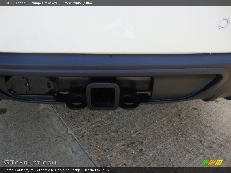 Stone White / Black 2012 Dodge Durango Crew AWD