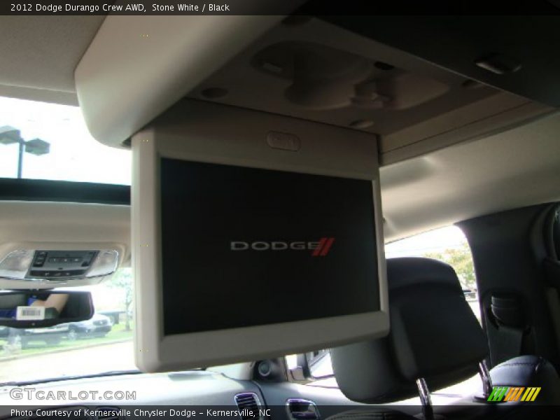 Stone White / Black 2012 Dodge Durango Crew AWD