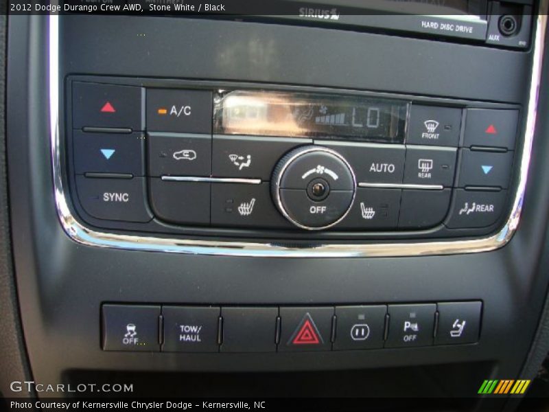 Controls of 2012 Durango Crew AWD
