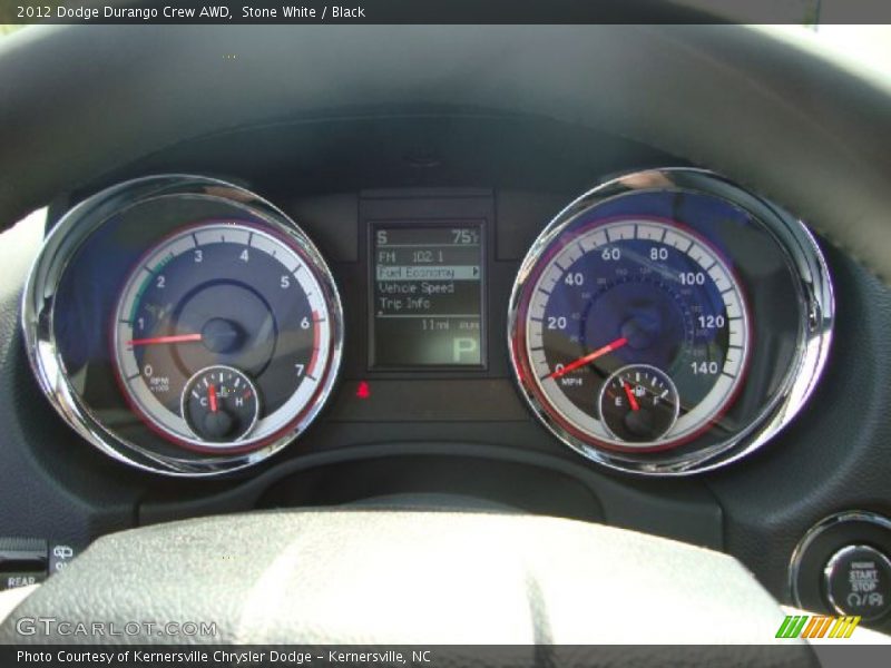  2012 Durango Crew AWD Crew AWD Gauges