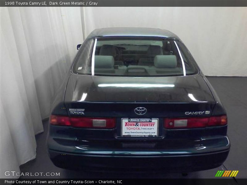 Dark Green Metallic / Gray 1998 Toyota Camry LE