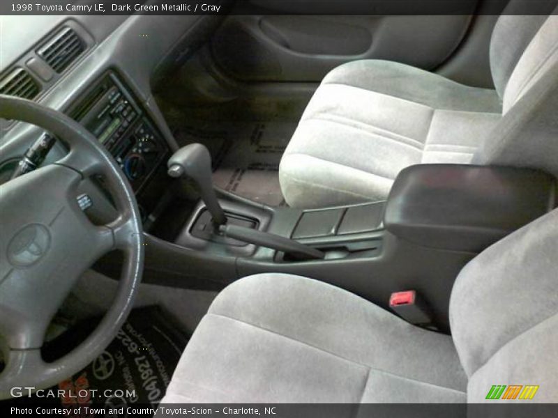 Dark Green Metallic / Gray 1998 Toyota Camry LE