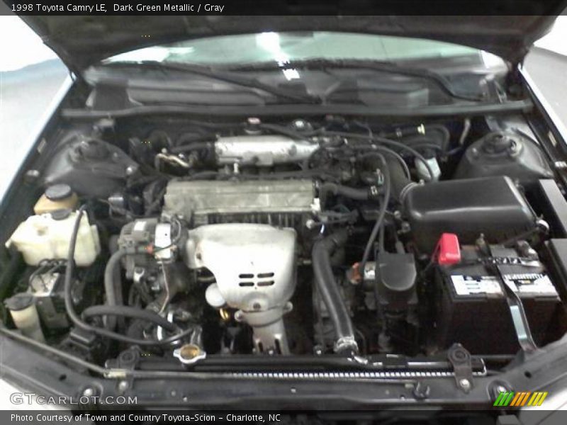 Dark Green Metallic / Gray 1998 Toyota Camry LE