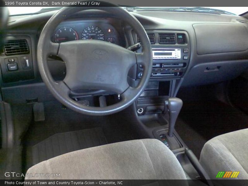 Dark Emerald Pearl / Gray 1996 Toyota Corolla DX