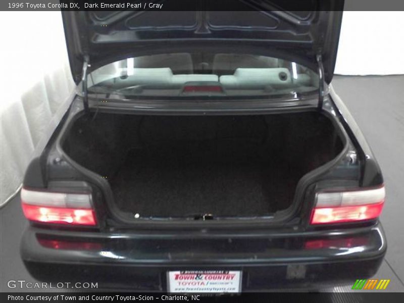 Dark Emerald Pearl / Gray 1996 Toyota Corolla DX