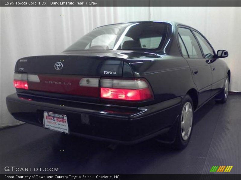 Dark Emerald Pearl / Gray 1996 Toyota Corolla DX