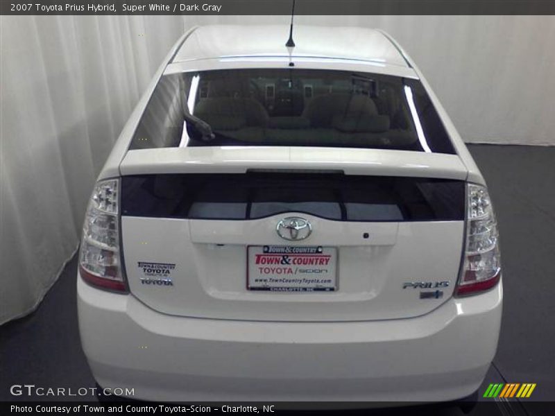 Super White / Dark Gray 2007 Toyota Prius Hybrid