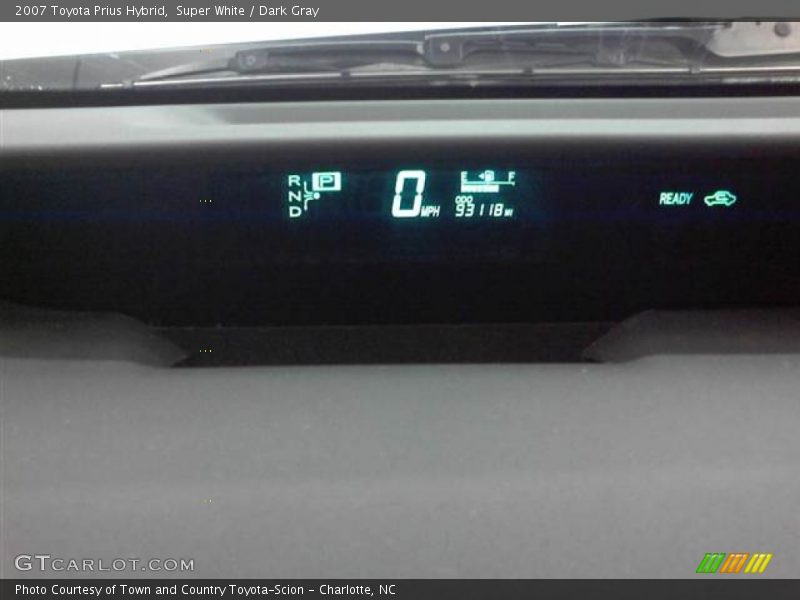 Super White / Dark Gray 2007 Toyota Prius Hybrid
