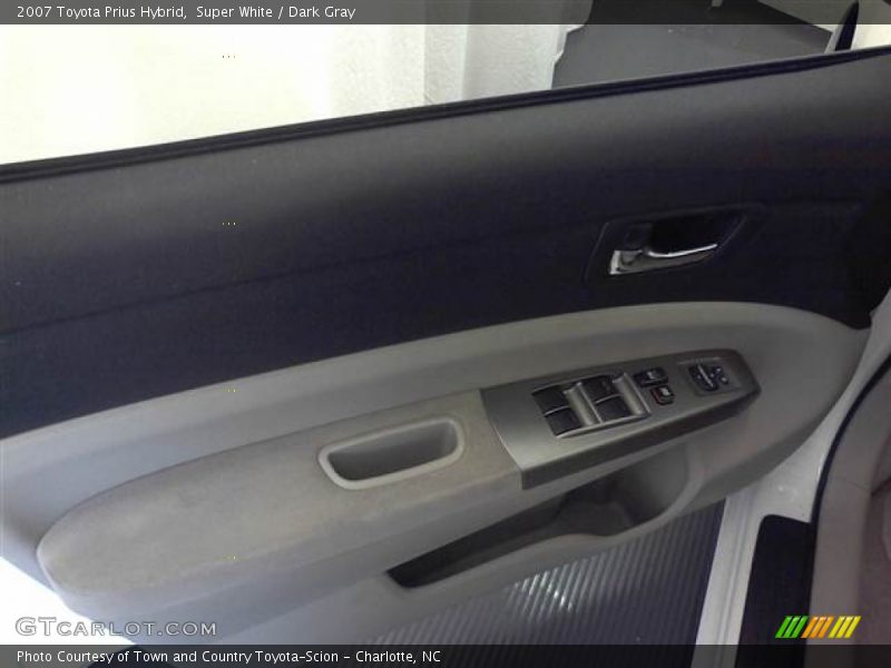 Super White / Dark Gray 2007 Toyota Prius Hybrid