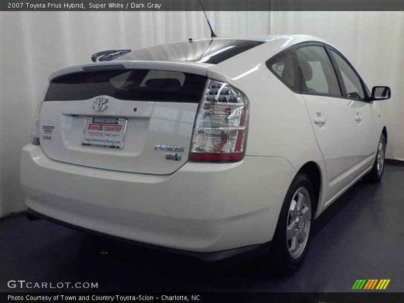 Super White / Dark Gray 2007 Toyota Prius Hybrid