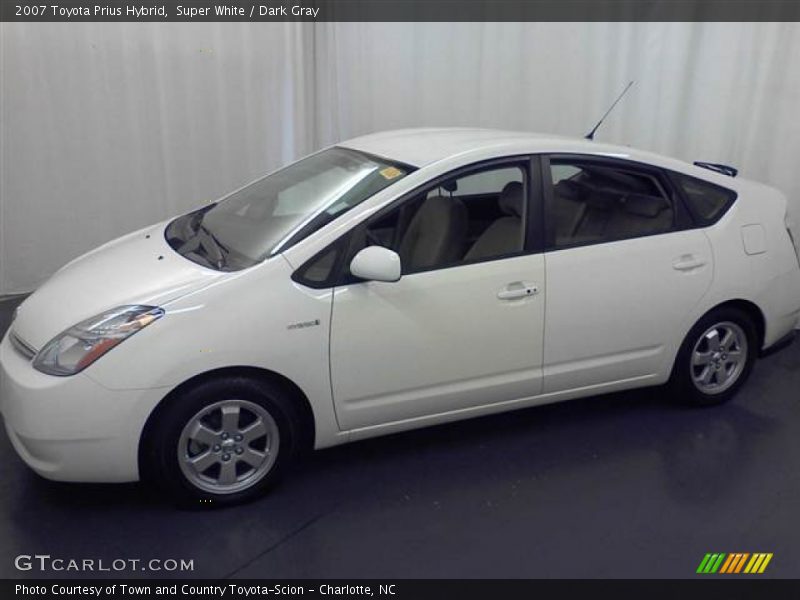 Super White / Dark Gray 2007 Toyota Prius Hybrid