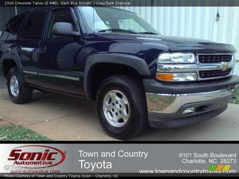 Dark Blue Metallic / Gray/Dark Charcoal 2006 Chevrolet Tahoe LS 4WD