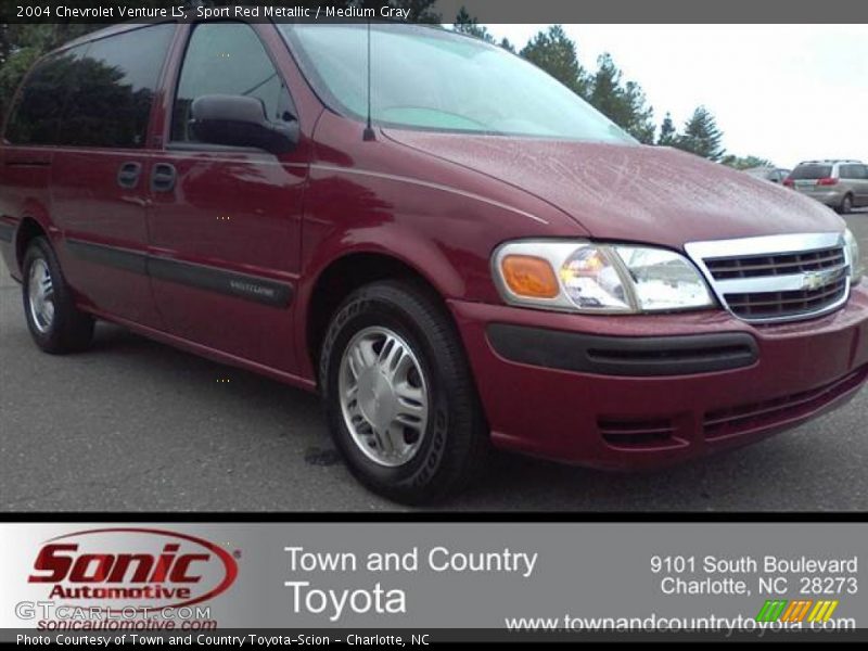 Sport Red Metallic / Medium Gray 2004 Chevrolet Venture LS