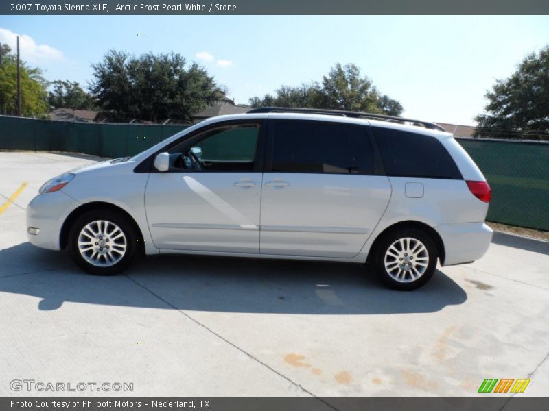 Arctic Frost Pearl White / Stone 2007 Toyota Sienna XLE