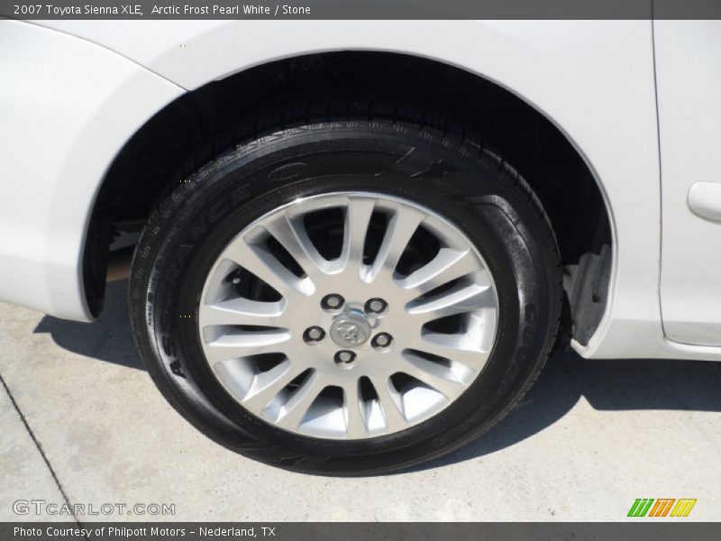 Arctic Frost Pearl White / Stone 2007 Toyota Sienna XLE
