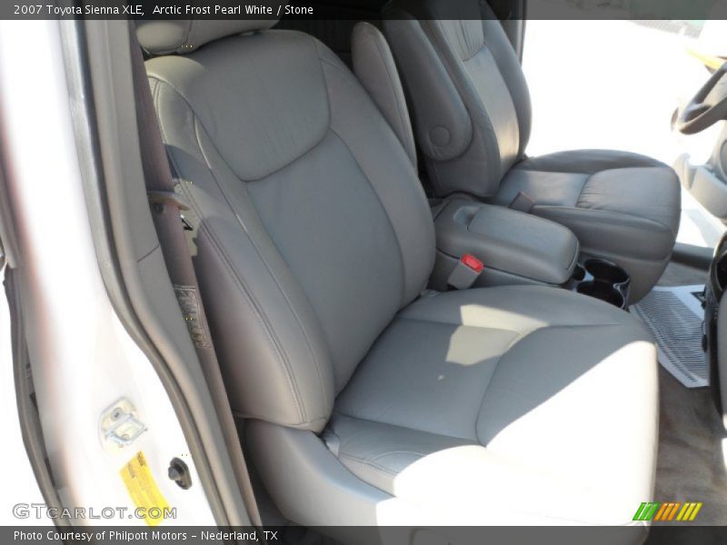 Arctic Frost Pearl White / Stone 2007 Toyota Sienna XLE