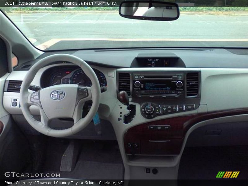South Pacific Blue Pearl / Light Gray 2011 Toyota Sienna XLE