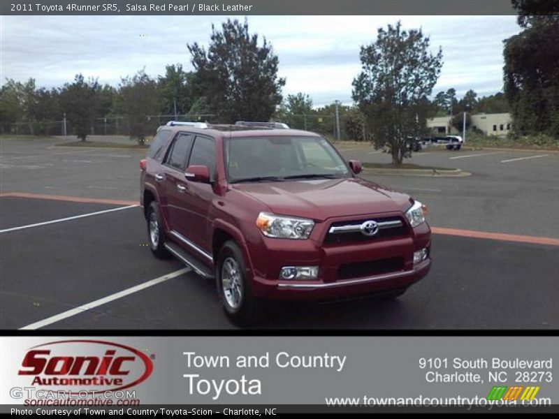 Salsa Red Pearl / Black Leather 2011 Toyota 4Runner SR5