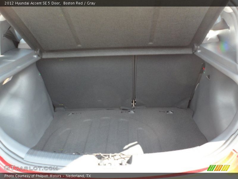 Boston Red / Gray 2012 Hyundai Accent SE 5 Door