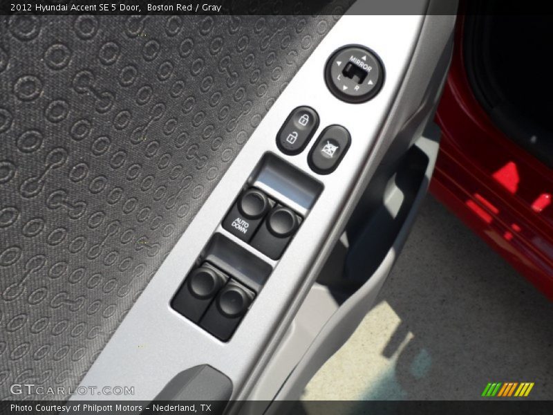 Boston Red / Gray 2012 Hyundai Accent SE 5 Door