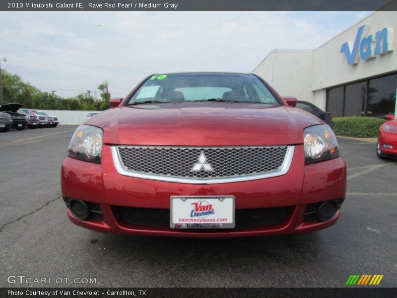 Rave Red Pearl / Medium Gray 2010 Mitsubishi Galant FE