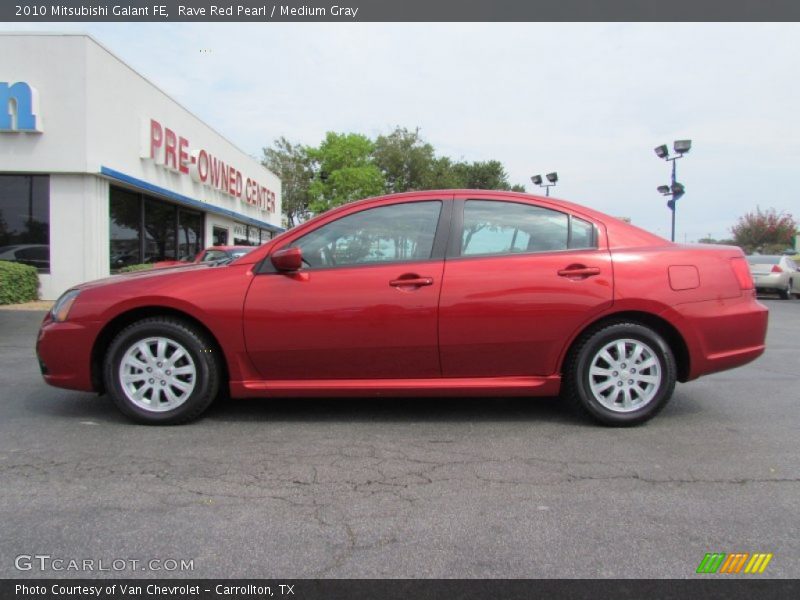 Rave Red Pearl / Medium Gray 2010 Mitsubishi Galant FE
