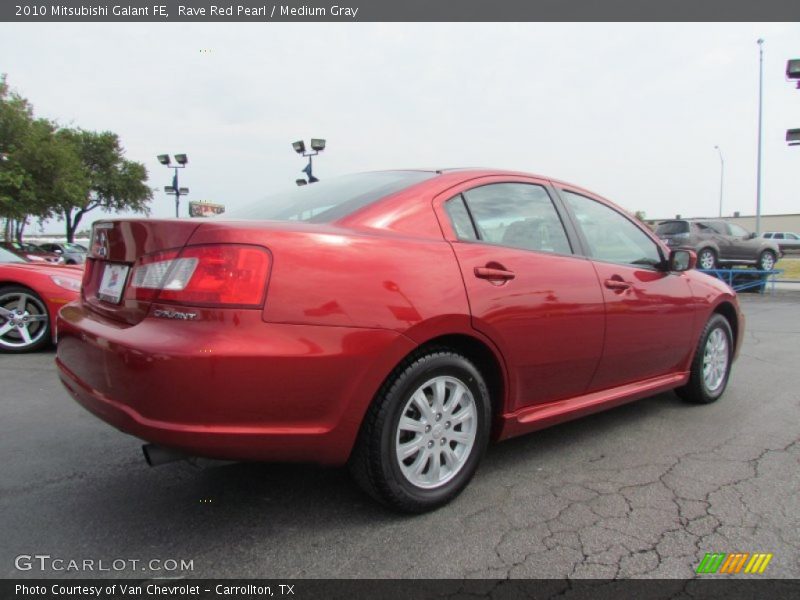 Rave Red Pearl / Medium Gray 2010 Mitsubishi Galant FE