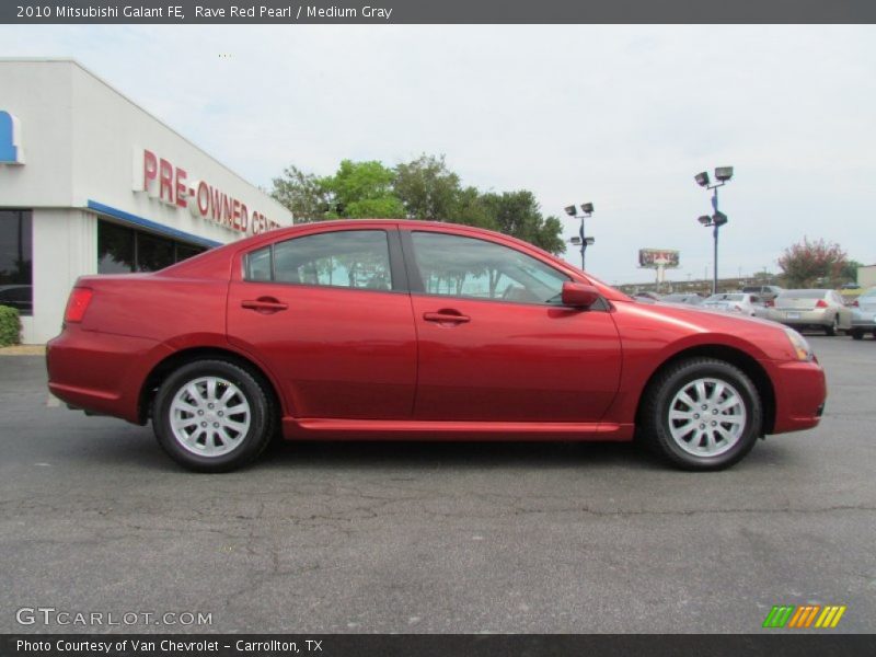 Rave Red Pearl / Medium Gray 2010 Mitsubishi Galant FE