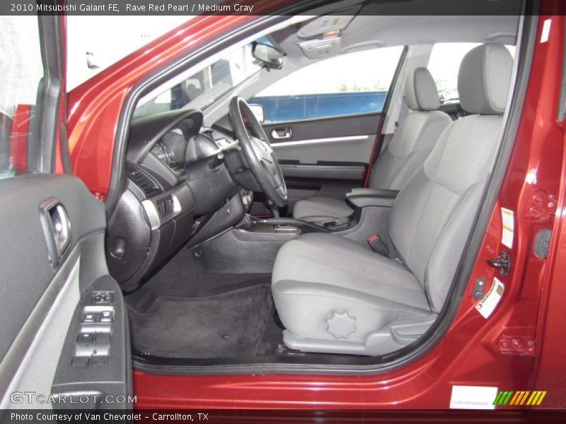 Rave Red Pearl / Medium Gray 2010 Mitsubishi Galant FE