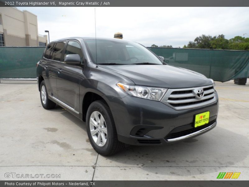 Magnetic Gray Metallic / Ash 2012 Toyota Highlander V6