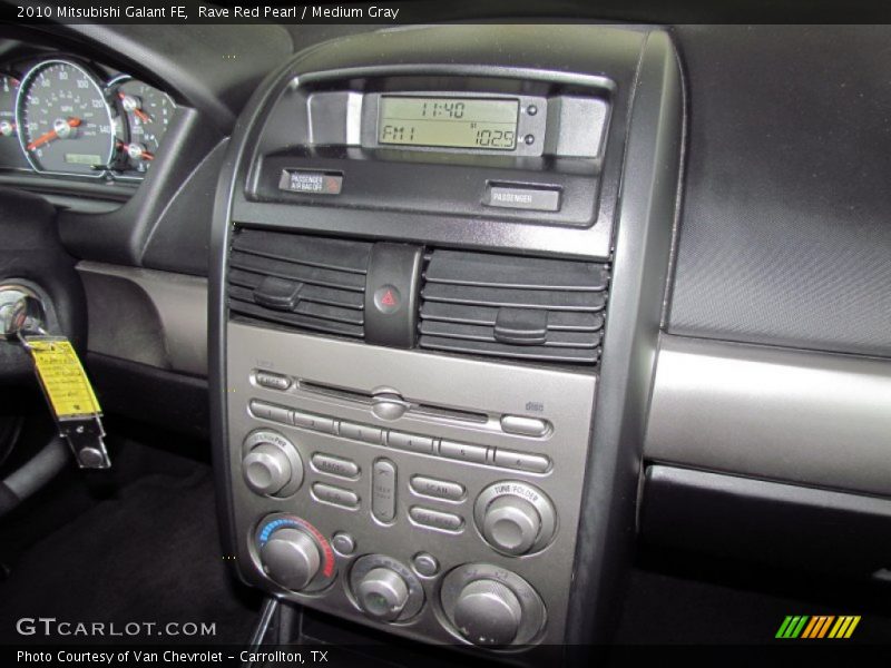 Rave Red Pearl / Medium Gray 2010 Mitsubishi Galant FE