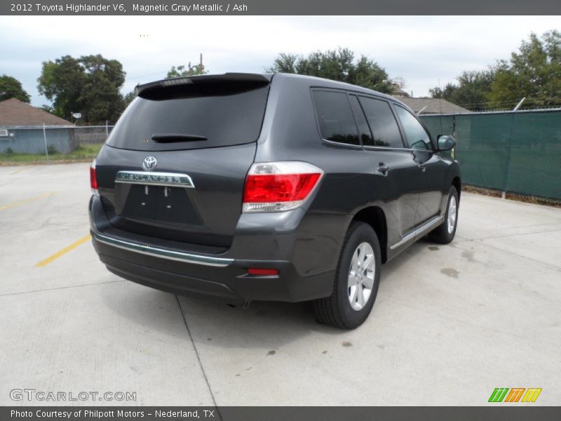 Magnetic Gray Metallic / Ash 2012 Toyota Highlander V6