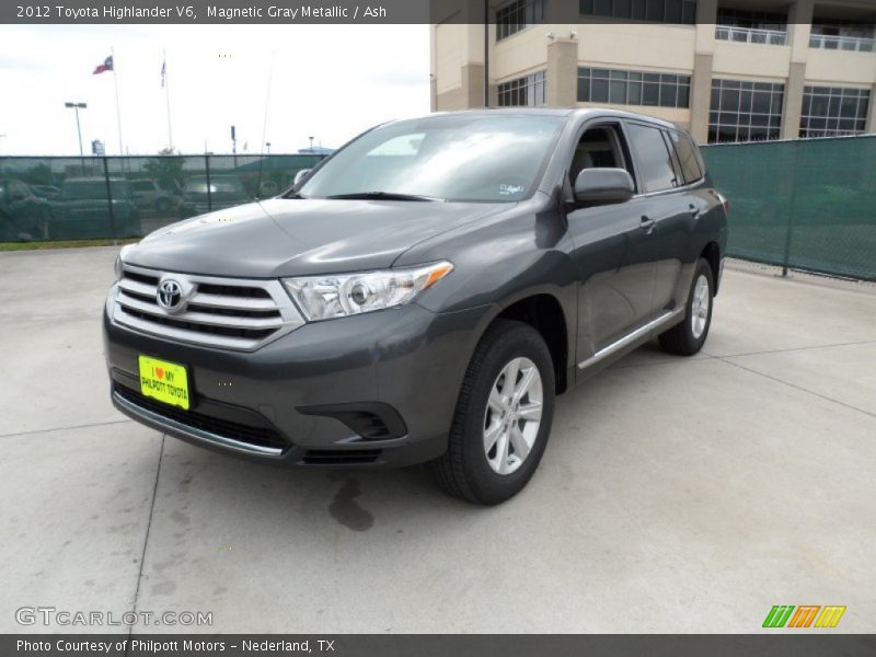 Magnetic Gray Metallic / Ash 2012 Toyota Highlander V6