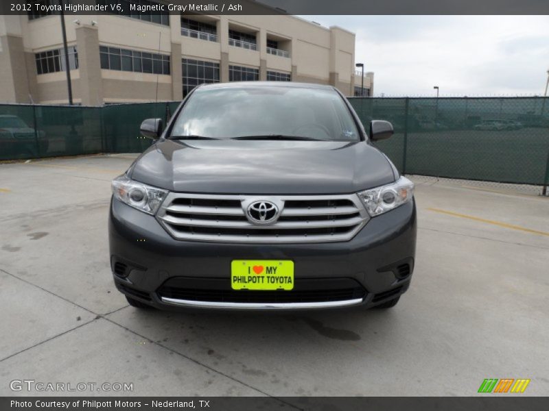Magnetic Gray Metallic / Ash 2012 Toyota Highlander V6
