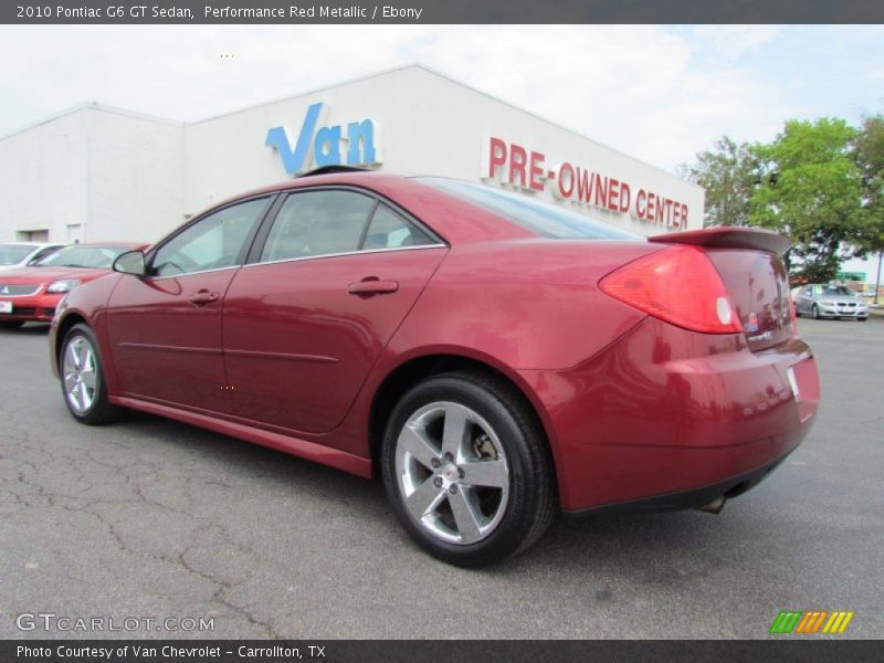 Performance Red Metallic / Ebony 2010 Pontiac G6 GT Sedan