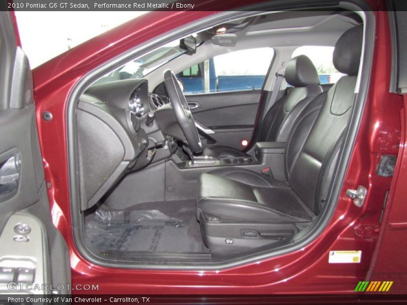 Performance Red Metallic / Ebony 2010 Pontiac G6 GT Sedan