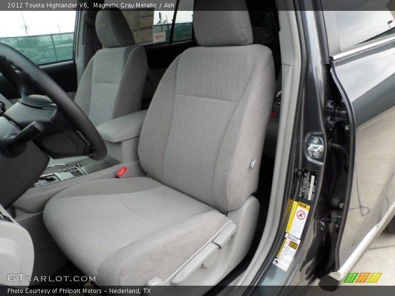  2012 Highlander V6 Ash Interior