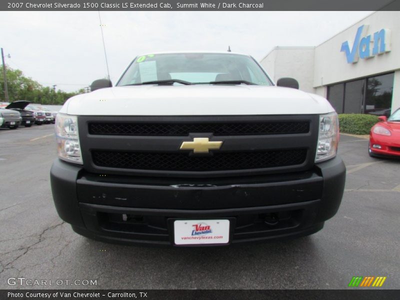 Summit White / Dark Charcoal 2007 Chevrolet Silverado 1500 Classic LS Extended Cab