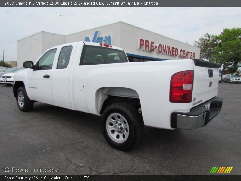 Summit White / Dark Charcoal 2007 Chevrolet Silverado 1500 Classic LS Extended Cab