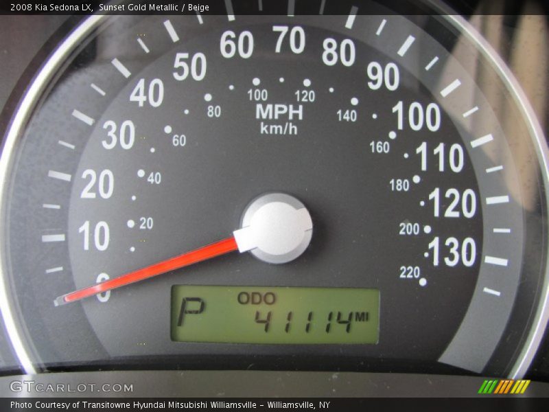 Sunset Gold Metallic / Beige 2008 Kia Sedona LX