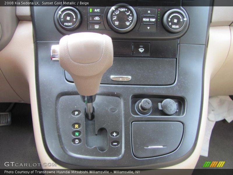 Sunset Gold Metallic / Beige 2008 Kia Sedona LX
