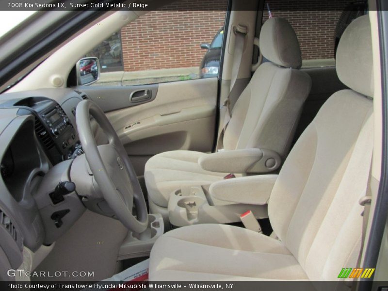Sunset Gold Metallic / Beige 2008 Kia Sedona LX