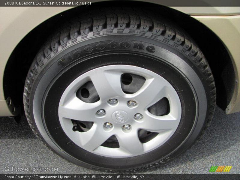 Sunset Gold Metallic / Beige 2008 Kia Sedona LX
