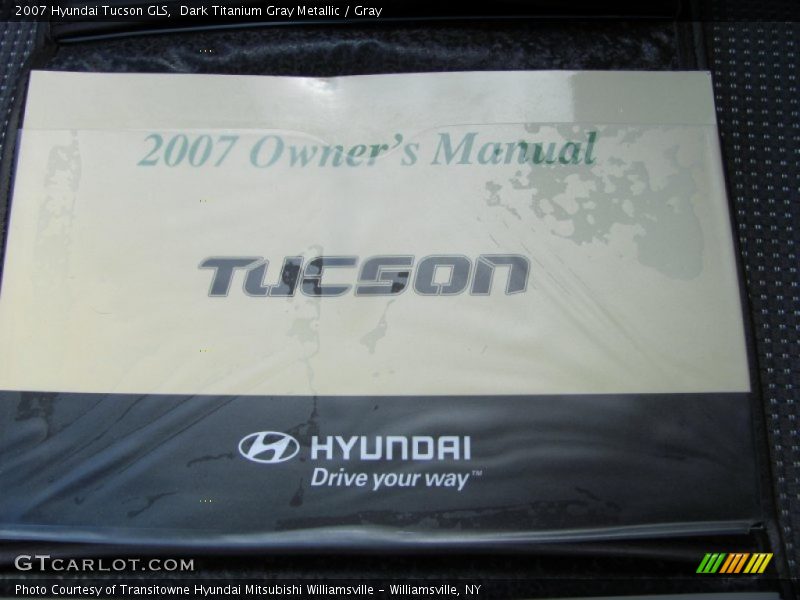 Dark Titanium Gray Metallic / Gray 2007 Hyundai Tucson GLS