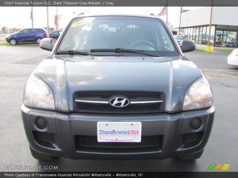 Dark Titanium Gray Metallic / Gray 2007 Hyundai Tucson GLS