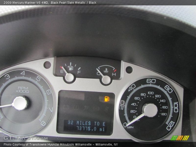 Black Pearl Slate Metallic / Black 2009 Mercury Mariner V6 4WD