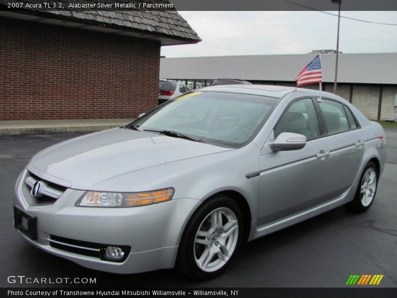 Alabaster Silver Metallic / Parchment 2007 Acura TL 3.2