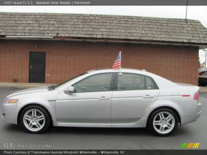 Alabaster Silver Metallic / Parchment 2007 Acura TL 3.2