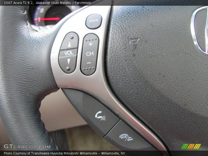 Alabaster Silver Metallic / Parchment 2007 Acura TL 3.2