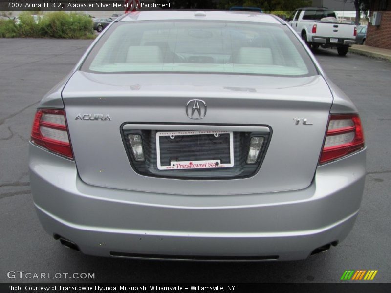 Alabaster Silver Metallic / Parchment 2007 Acura TL 3.2